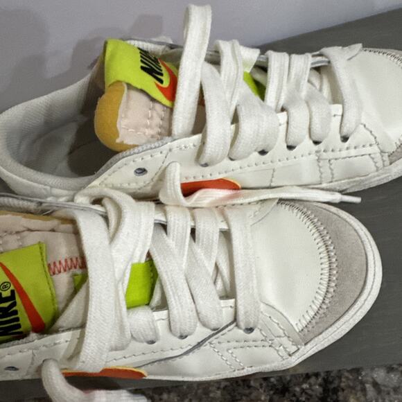 Nike Blazer Low 77 Jumbo DQ1470-103 Women Casual Shoes Sail/Rush Orange SIZE 9.5 - Picture 13 of 16